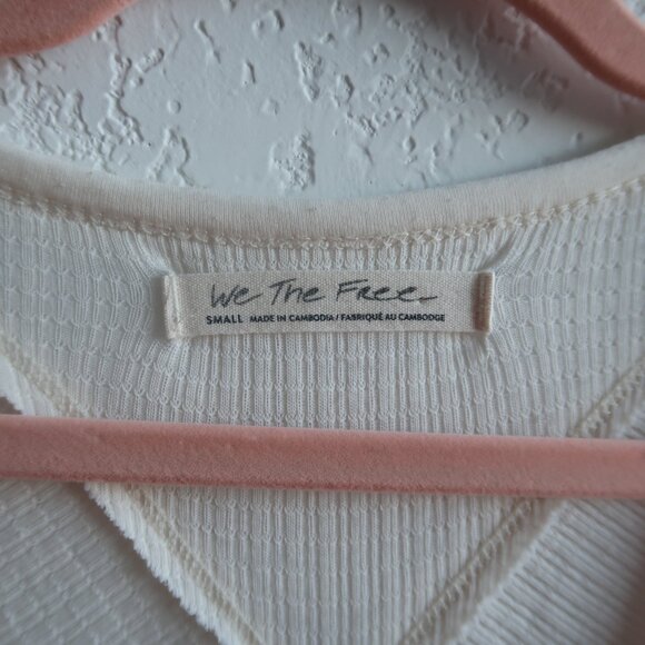 Free People We The Free Cream Thermal Size Small - Picture 5 of 8